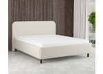 Cremeweiß 3906 Tia - 30cm Rahmen,100cm Kopfteil, 12cm Füße - Polsterbett 210x210 cm