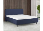 Marineblau 3920 Tia - 30cm Rahmen,100cm Kopfteil, 12cm Füße - Polsterbett 200x200 cm