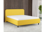 Senfgelb 5569 Tia - 30cm Rahmen,100cm Kopfteil, 12cm Füße - Polsterbett 200x200 cm