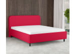 Rot 5579 Tia - 30cm Rahmen,100cm Kopfteil, 12cm Füße - Polsterbett 200x200 cm