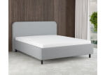 Grau 24-24 Woolyun - 30cm Rahmen,100cm Kopfteil, 12cm Füße - Polsterbett 200x200 cm