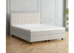Cremeweiß 3906 Tia - 20cm Box, 110cm Kopfteil, 12cm Füße