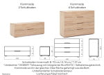 Option: Kommode mit 2 Schubladen oder 4 Schubladen