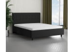 Schwarz 7006 Tia - 30cm Rahmen, 110cm Kopfteil, 12cm Füße