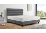 Woolyun Anthrazit 09-24 (Abb. Kopfteil 120cm, Boxspring 20cm, Füße 12cm)