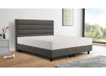 Woolyun Taupe 18-72 (Abb. Kopfteil 120cm, Boxspring 20cm, Füße 12cm)