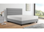 Woolyun Grau 24-24 (Abb. Kopfteil 120cm, Boxspring 20cm, Füße 12cm)