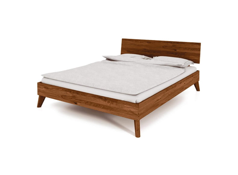 2422 Wildeiche mokka geölt - Massivholzbett