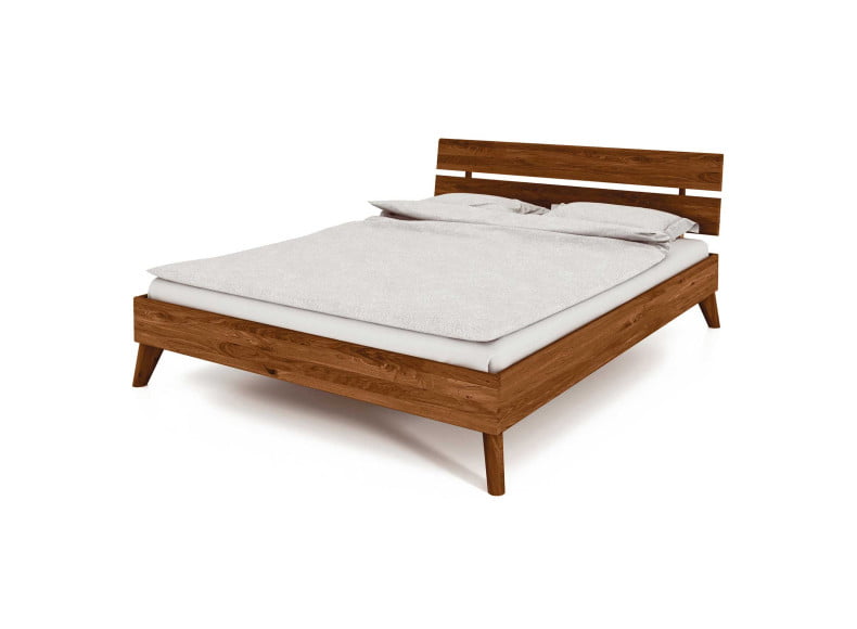 2422 Wildeiche mokka geölt - Massivholzbett