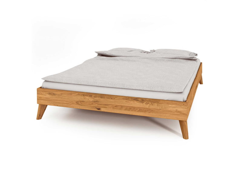 2411 Wildeiche natur geölt - Massivholzbett