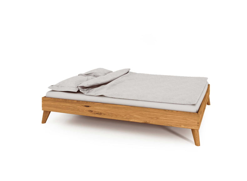 Greta3 Massivholzbett Seitenansicht