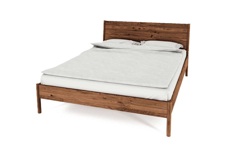 3001 Wildeiche mokka geölt - Massivholzbett