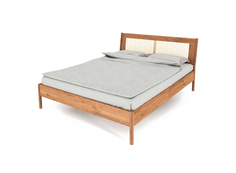 3002 Wildeiche natur geölt - Massivholzbett