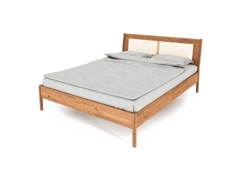 3002 Wildeiche natur geölt - Massivholzbett