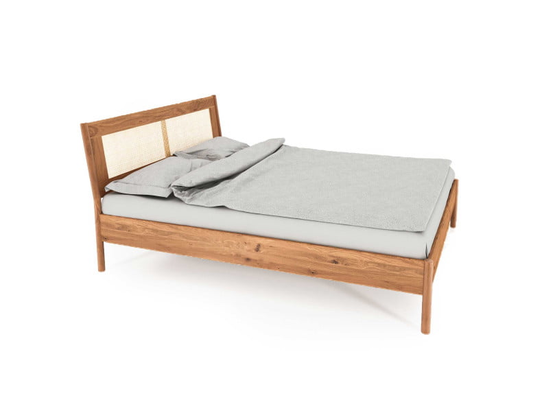 Paula2 Massivholzbett Seitenansicht