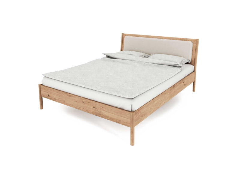 3003 Wildeiche hell geölt - Massivholzbett