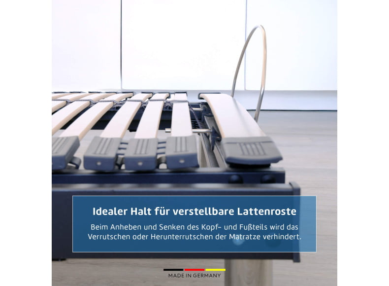 Idealer Halt für verstellbare Lattenroste