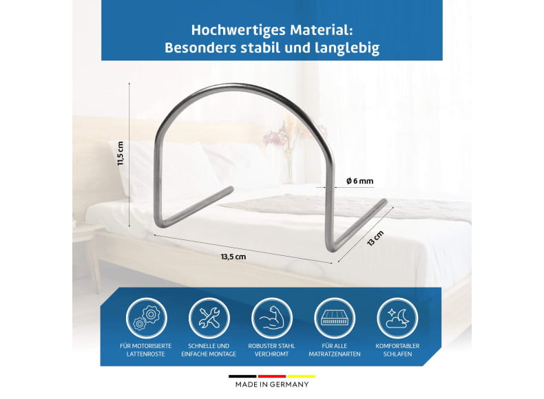 Matratzenbügel aus hochwertigem Material. Sehr stabil und langlebig