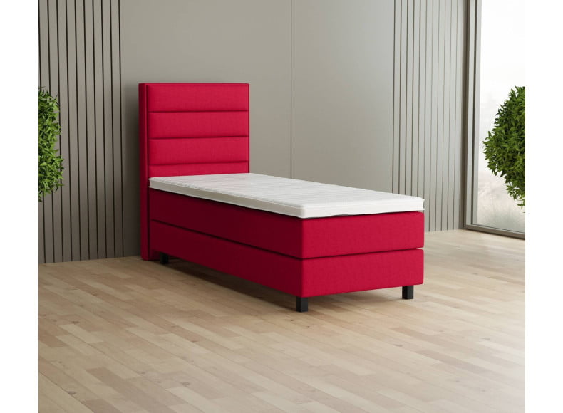 Rot 5579 Tia - 20cm Box, 120cm Kopfteil, 12cm Füße quadratisch