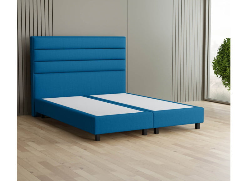 Petrol 9324 Tia - 20cm Box, 120cm Kopfteil, 12cm Füße quadratisch