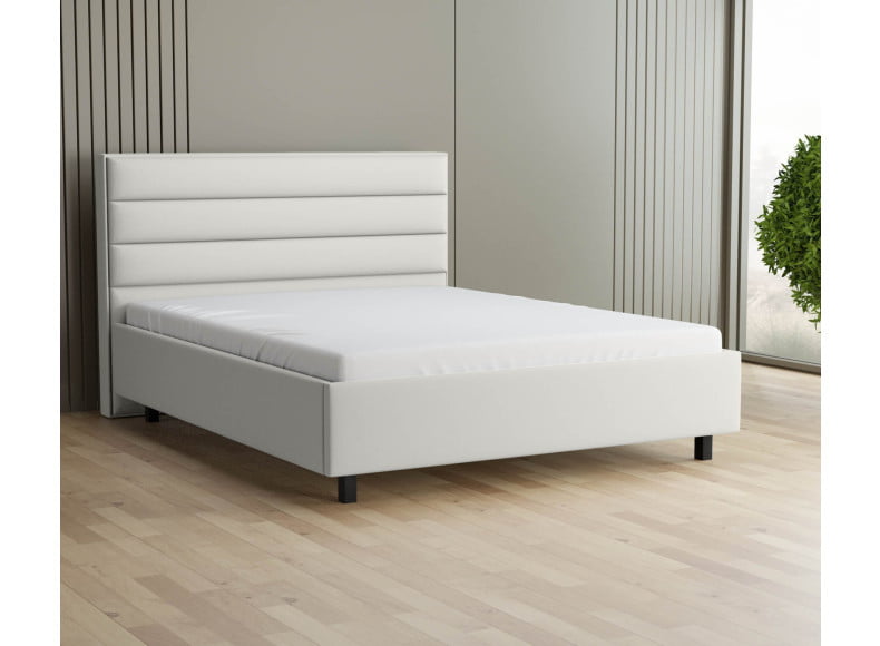 Weiß 5285 Loto - 30cm Rahmen, 110cm Kopfteil, 12cm Füße