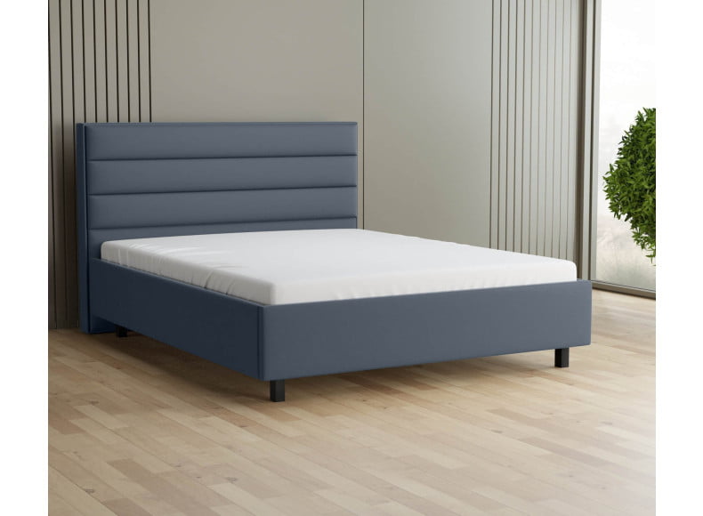 Dunkelgrau 5311 Loto - 30cm Rahmen, 110cm Kopfteil, 12cm Füße