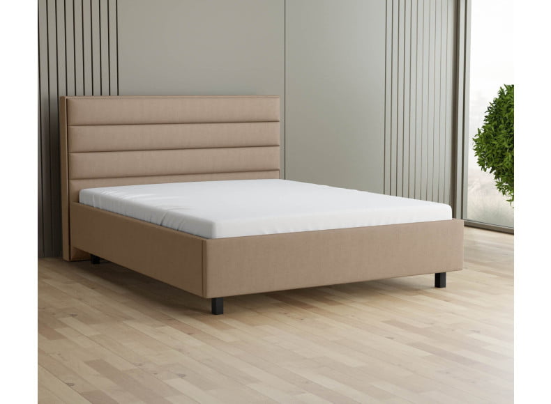 Beige 3315 Tia - 30cm Rahmen, 110cm Kopfteil, 12cm Füße