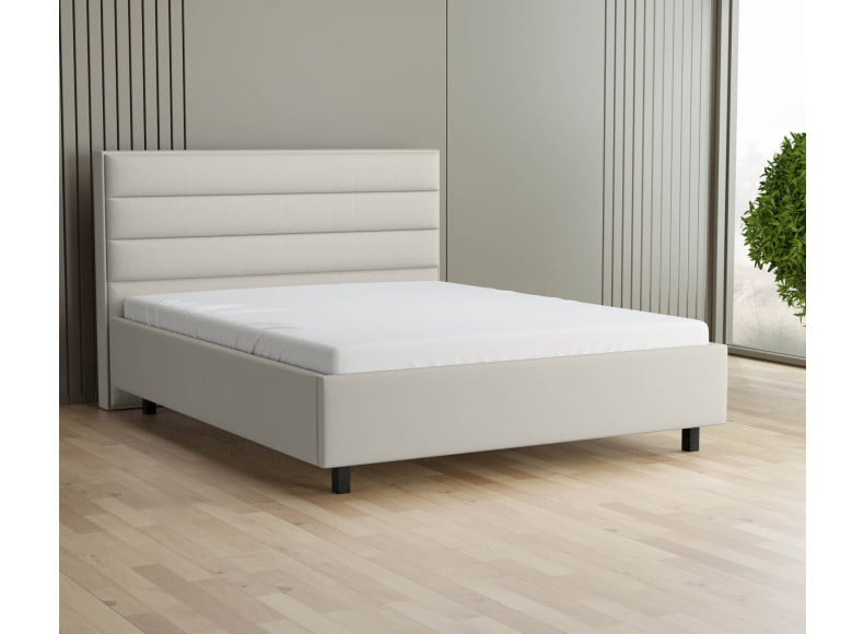 Cremeweiß 3906 Tia - 30cm Rahmen, 110cm Kopfteil, 12cm Füße