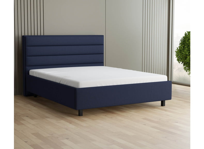 Marineblau 3920 Tia - 30cm Rahmen, 110cm Kopfteil, 12cm Füße