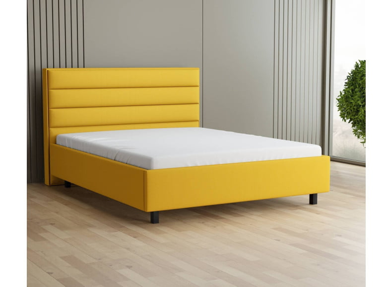 Senfgelb 5569 Tia - 30cm Rahmen, 110cm Kopfteil, 12cm Füße