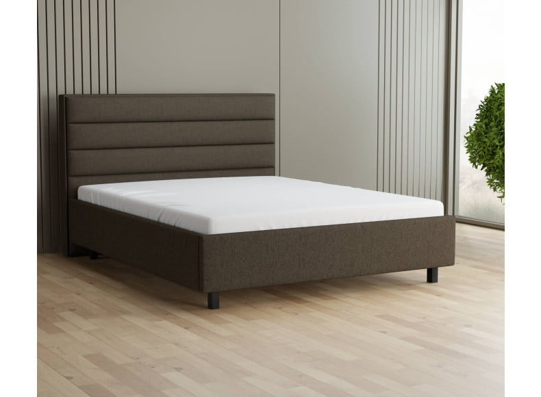 Taupe 18-72 Woolyun - 30cm Rahmen, 110cm Kopfteil, 12cm Füße