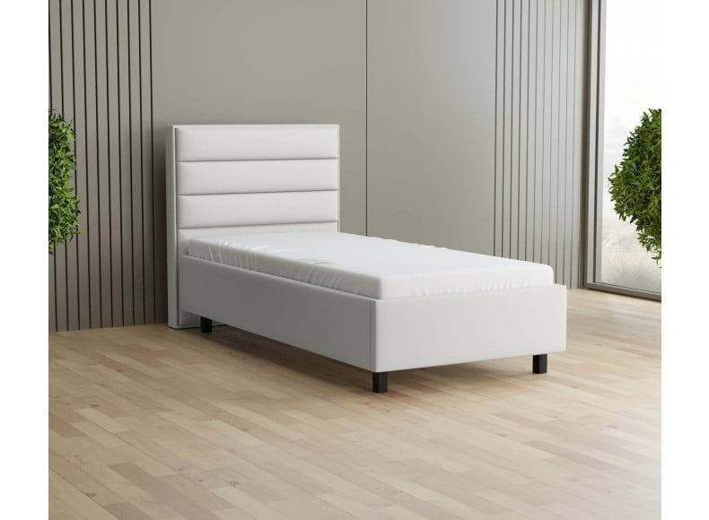 Weiß 5285 Loto - 30cm Rahmen, 110cm Kopfteil, 12cm Füße