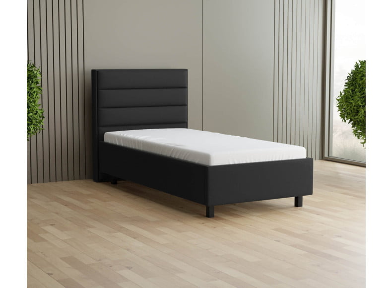 Schwarz 7006 Loto - 30cm Rahmen, 110cm Kopfteil, 12cm Füße