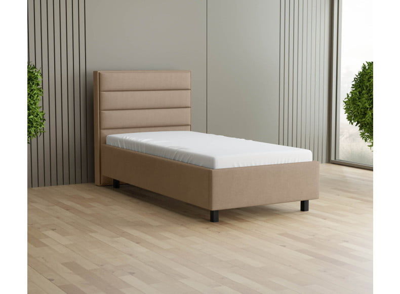 Beige 3315 Tia - 30cm Rahmen, 110cm Kopfteil, 12cm Füße