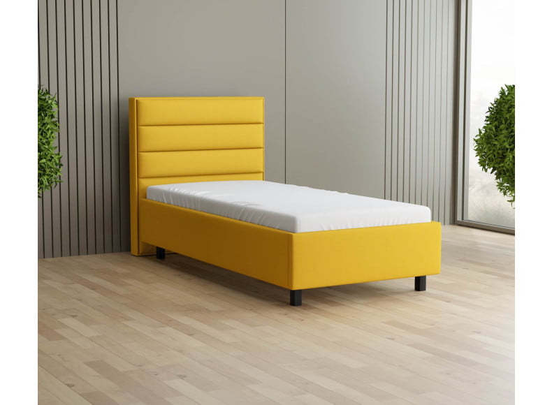 Senfgelb 5569 Tia - 30cm Rahmen, 110cm Kopfteil, 12cm Füße