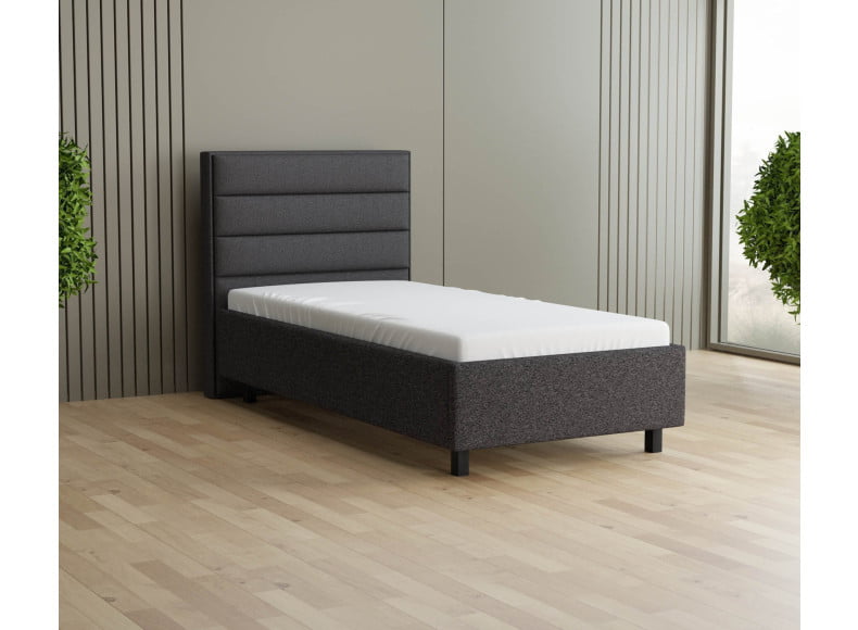 Anthrazit 09-24 Woolyun - 30cm Rahmen, 110cm Kopfteil, 12cm Füße