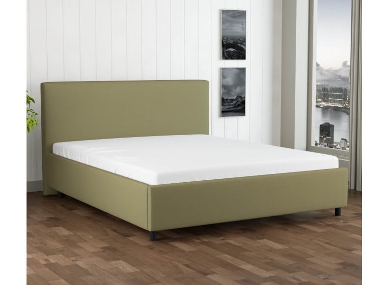 Grüngelb 9636 Tia - 30cm Rahmen,100cm Kopfteil, 12cm Füße