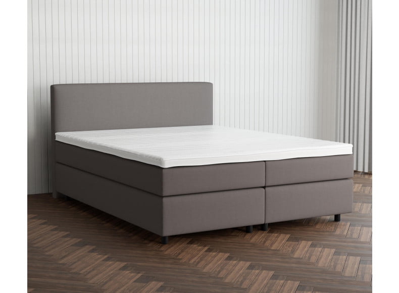 Hellgrau 5246 Tia - 30cm Box,100cm Kopfteil, 6cm Füße