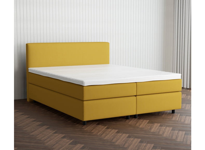 Senfgelb 5569 Tia - 30cm Box,100cm Kopfteil, 6cm Füße