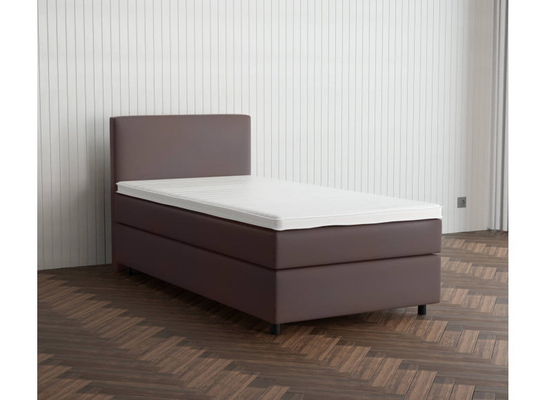 Braun 9075 Loto - 30cm Box,100cm Kopfteil, 6cm Füße - Boxspringbett 130x200