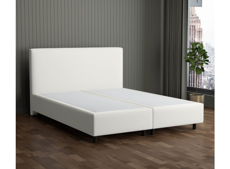 Weiss 5285 Loto - 30cm Box,100cm Kopfteil, 12cm Füße - Boxspringbett ohne Matratze 300x220