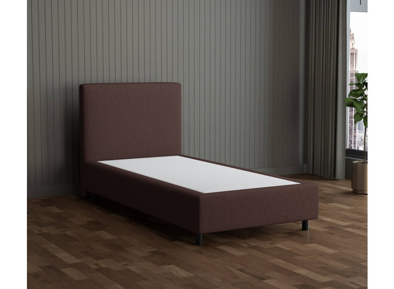 Braun 9912 Tia - 30cm Box,100cm Kopfteil, 12cm Füße - Boxspringbett ohne Matratze 100x200