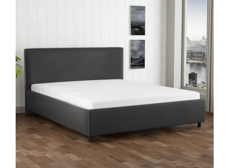 Schwarz 7006 Loto - 30cm Rahmen,100cm Kopfteil, 12cm Füße