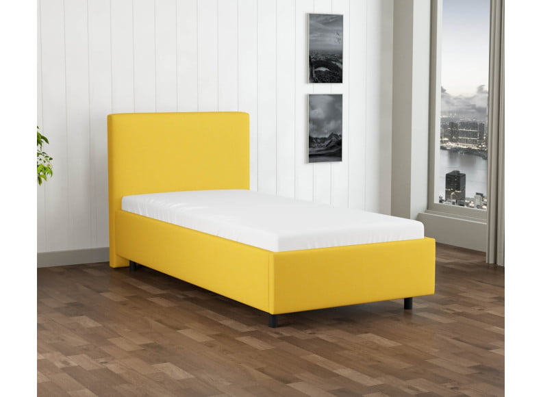 Senfgelb 5569 Tia - 30cm Rahmen,100cm Kopfteil, 12cm Füße