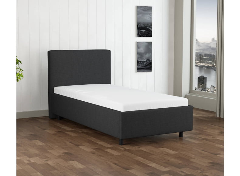 Schwarz 7006 Tia - 30cm Rahmen,100cm Kopfteil, 12cm Füße