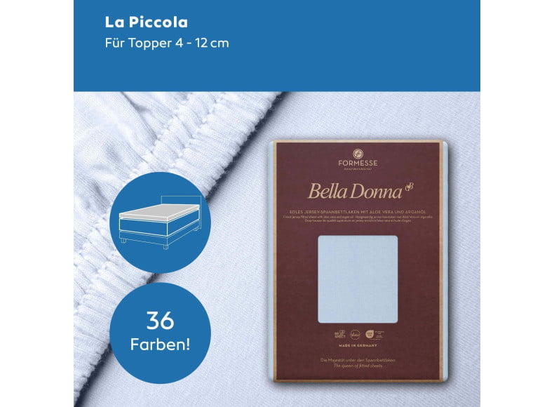 Bella Donna Standard Spannbettlaken für Topper oder dünne Matratzen
