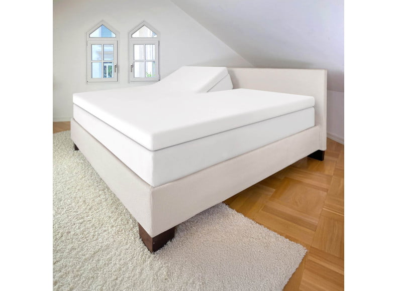 Bella Donna Standard Beispiel Anwendung Spannbettlaken für Topper mit Kopfverstellung