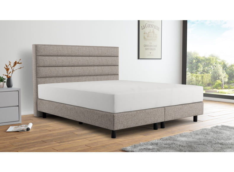 Dory Nerz 08 (Abb. Kopfteil 120cm, Boxspring 20cm, Füße 12cm)