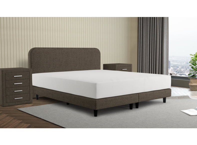 Abb. Dory 24 / Abb. Kopfteil 100cm / Füße 12cm / Boxspring 15 cm / Matratze 22 cm