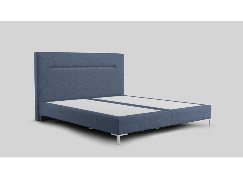 Textil Dory 58 (Abb. Kopfteil 110cm, Boxspring 20cm, Füße 12cm)